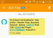 Freigabe Kreditkartenzahlung