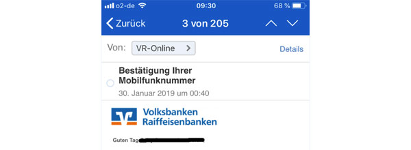 Phishing-Mail DSGVO
