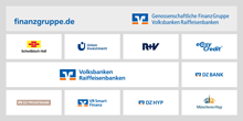 Grafik: Partner in der Genossenschaftlichen FinanzGruppe Volksbanken Raiffeisenbanken