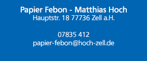 Papier Febon Zell a.H.