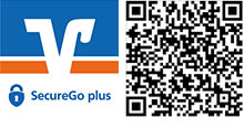 QR-Code zum Download der VR SecureGo plus App