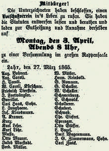 Aufruf 1865