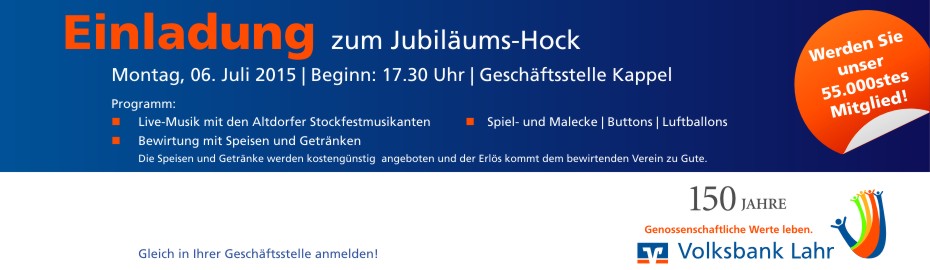 Jubiläumshock Kappel