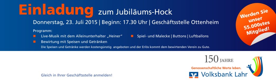 Jubiläumshock Ottenheim