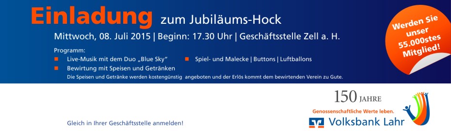 Jubiläumshock Zell
