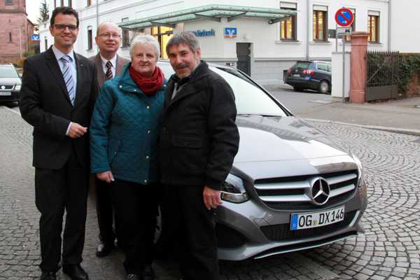 Karl Kirn mit neuem Mercedes