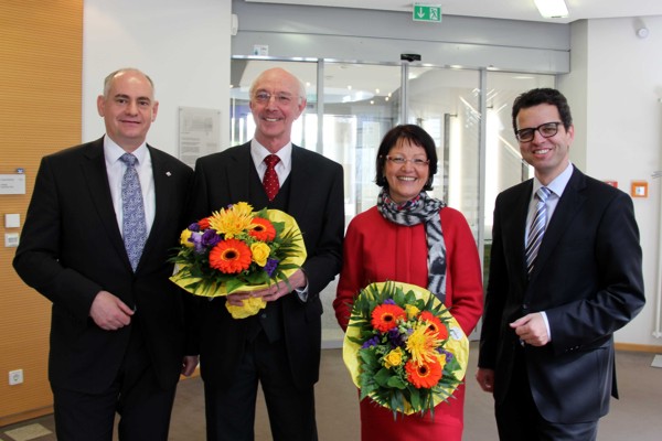 Zusammen 50 Jahre bei der Volksbank