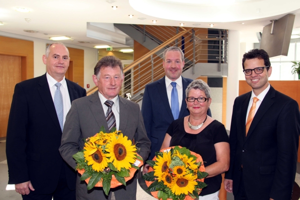 Volksbank verabschiedet Mitarbeiter