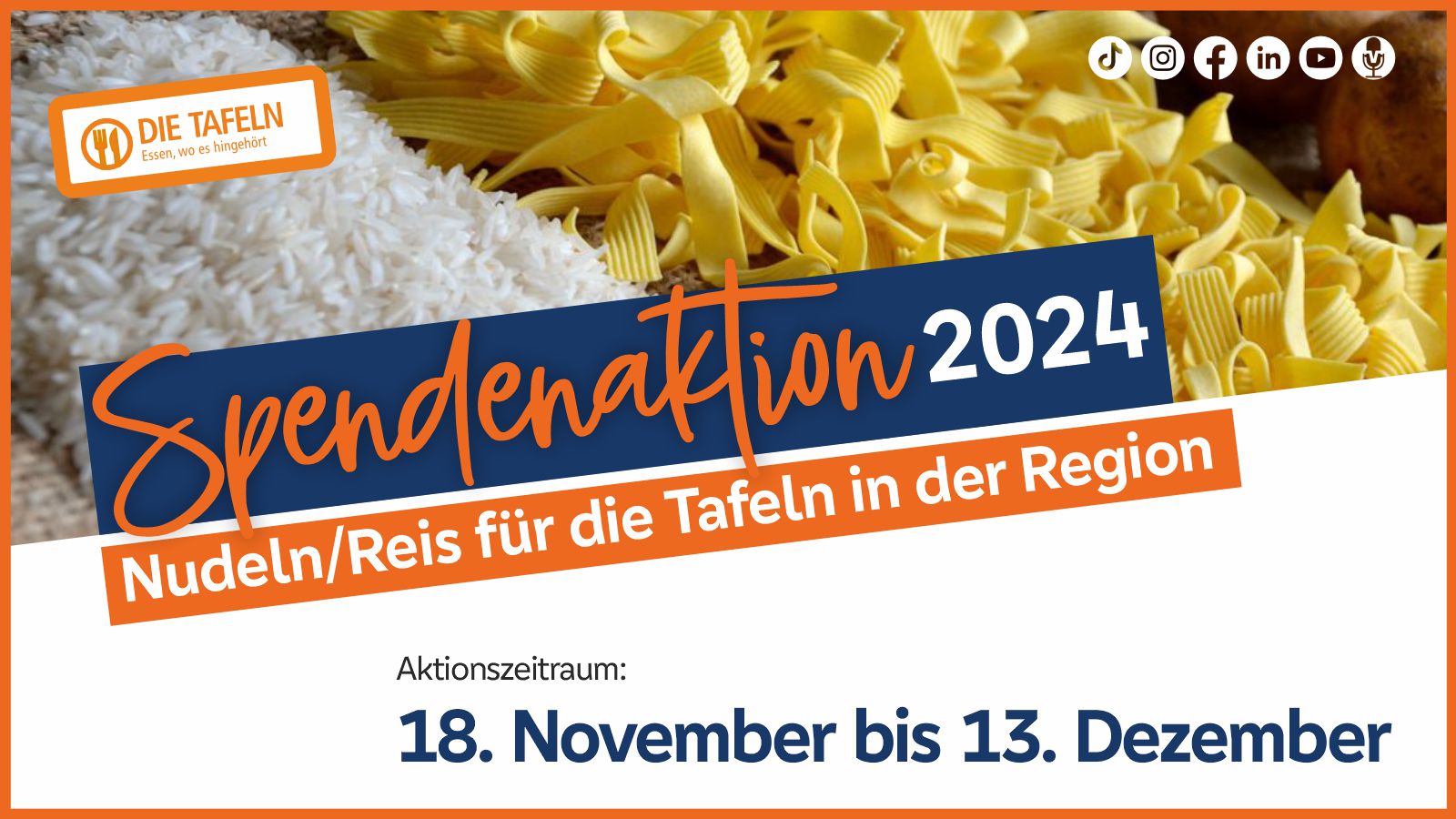 Jährliche Spendenaktion: Volksbank Lahr sammelt wieder Nudeln für die Tafelläden