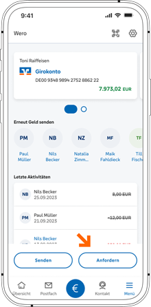 Wero: Geld anfordern