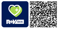 QR-Code für die App R+V BKK
